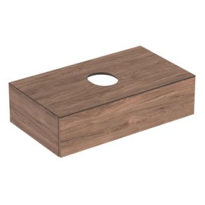 Geberit Variform vaskeskab 900x510x240mm med 1 skuffe, Nddetr hickory