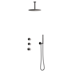 Damixa Iris XS2 brusesystem - B�rstet grafit gr�