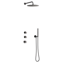 Damixa Iris XS1 brusesystem - B�rstet grafit gr�