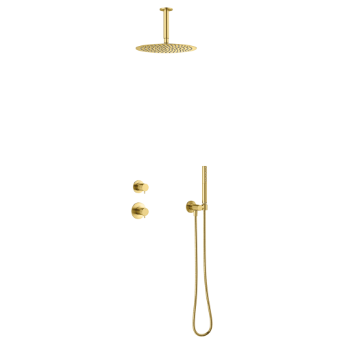 Damixa Iris DS2 brusesystem - B�rstet messing
