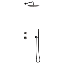 Damixa Iris DS1 brusesystem - B�rstet grafit gr�