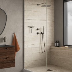 Damixa Iris DS1 brusesystem - B�rstet grafit gr�