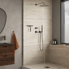 Damixa Iris DS1 brusesystem - B�rstet grafit gr�