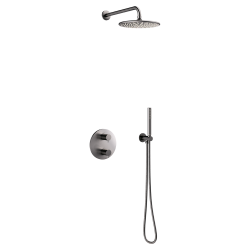 Damixa Silhouet HS1 indbygning - komplet pakke. B�rstet graphite