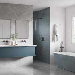 Damixa Silhouet HS1 indbygning - komplet pakke. B�rstet graphite