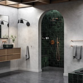 Damixa Silhouet HS1 indbygningsarmatur bad. Komplet pakke i b�rstet kobber
