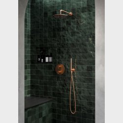 Damixa Silhouet HS1 indbygningsarmatur bad. Komplet pakke i brstet kobber