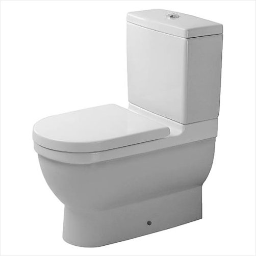 Duravit Starck 3 Gulvstende Toilet - Back to wall, WonderGliss