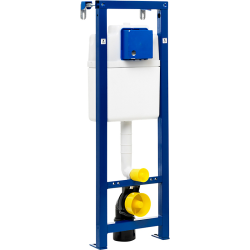 Gustavsberg Triomont XS indbygningscisterne, frontbetjent, 118x38cm