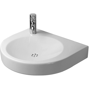Duravit Architec hndvask 575 x 520 mm, uden hanehul, til H70 indbygningsvandls