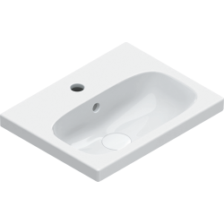 CATALANO Alvea hndvask 45x35 Vgmonteret hndvask med hanehul og overlb