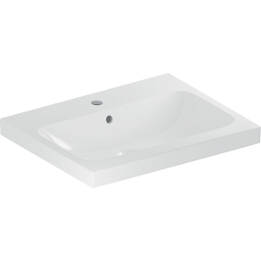 Geberit iCon Light hndvask 600x480mm. Til bord- eller bolte montering. Mat hvid