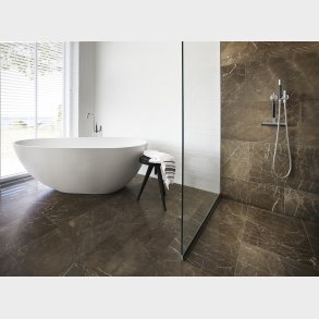 Unidrain GlassLine brusevg glas Transparent. 800 mm