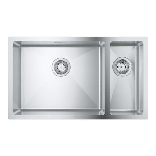 GROHE K700 kkkenvask, 76x45 cm - Rustfri stl til under/planlimet eller nedfldning