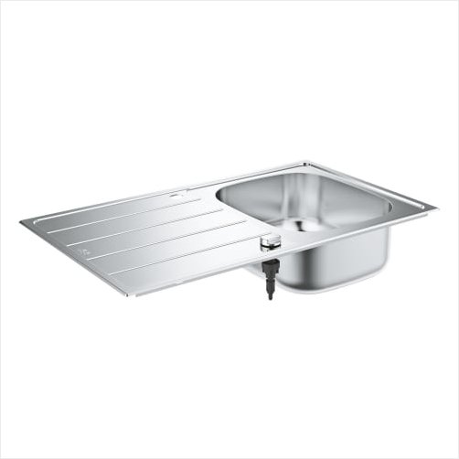 GROHE K200 kkkenvask m. aflbsbakke - Rustfri stl