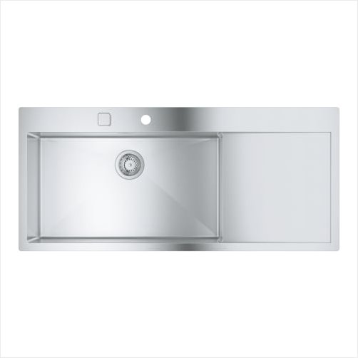 GROHE K1000, til nedfldning eller planlimning 116x52 cm - Rustfri stl