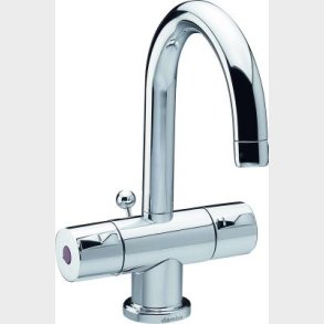 Damixa Titan hndvaskarmatur 2-grebs. Forkromet med bundventil