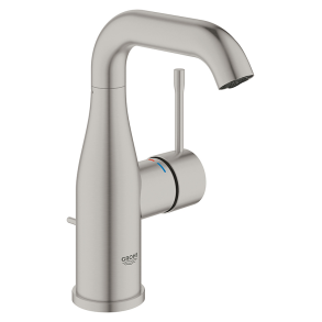 Grohe Essence hndvaskarmatur 114mm tud med bundventil supersteel