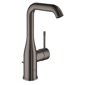 GROHE Essence hndvaskarmatur med bundventil - antracit gr inspireret poleret hard graphite