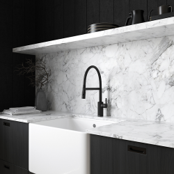 Damixa Silhouet Pro kkkenarmatur. Mat sort