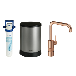 Damixa SILHOUET Instant kogende kkkenarmatur brstet kobber pvd