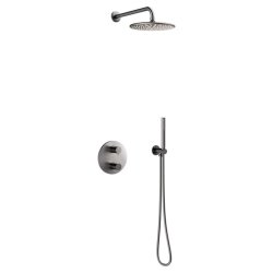 Damixa Silhouet HS1 indbygning - komplet pakke. Brstet graphite