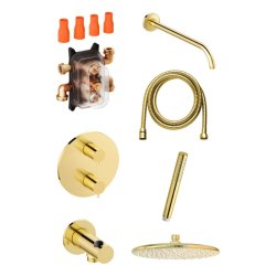 Damixa Silhouet HS1 indbygning poleret messing