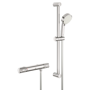 GROHE Grohtherm 1000 Performance termostatarmatur & brusest krom