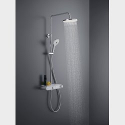  Duravit termostatisk Shower System med hylde, Krom|Hvid hjglans