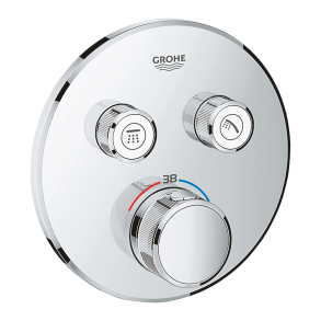 GROHE SmartControl indbygningstermostat med 2 funktioner, krom