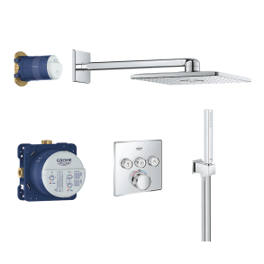 GROHE Grohtherm SmartControl bruses�t med Rainshower SmartActive 310 Cube