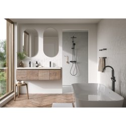 Damixa fritstende kararmatur. Brstet graphite gr