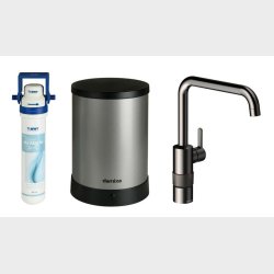 Damixa SILHOUET Instant kogende kkkenarmatur brstet graphite grey pvd