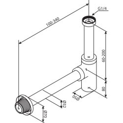 Damixa Silhouet vandls hndvask brstet kobber PVD