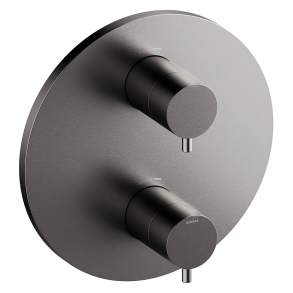 Damixa TMC indbygning til brus udvendig. B�rstet graphite gr�