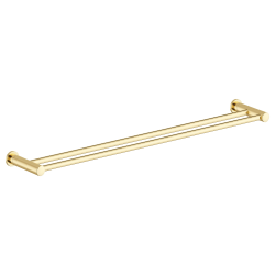 Damixa Silhouet hndkldestang dobbelt 800 mm. Poleret messing PVD