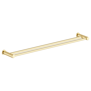 Damixa Silhouet hndkldestang dobbelt 800 mm. Poleret messing PVD