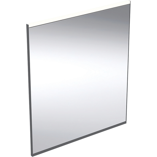 Geberit Option Plus Square spejl 600x700mm aluminium sort mat med lys direkte