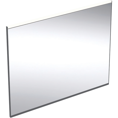 Geberit Option Plus Square spejl 900x700mm med lys direkte. Aluminium sort mat