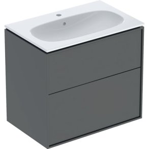 If� Sense Art s�t 2 skuffer 74x64.4.2x48, vask 75 cm - Lava/mat