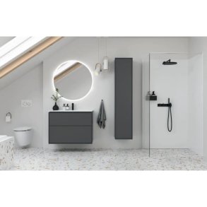 If� Sense Art s�t 2 skuffer 88.8x64.4x48cm, vask 90cm lava/mat