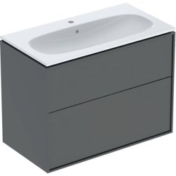 If� Sense Art s�t 2 skuffer 88.8x64.4x48cm, vask 90cm lava/mat
