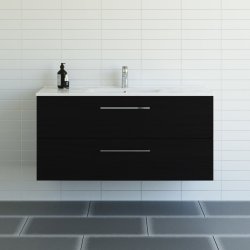 Dansani Mido+ mbelst 120 cm sort struktur m/ Amber vask