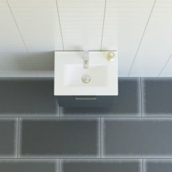  Dansani 51 cm st Mido 1 lge (hjre) Amber Mini vask, gr mat