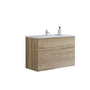 Dansani Luna m�bels�t med skuffer, 101 cm, Kantate vask, natur eg