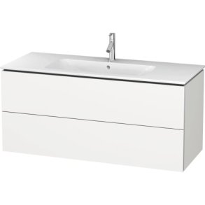 Duravit L-Cube underskab m. 2 skuffer, 122x48,1 cm - Mat hvid