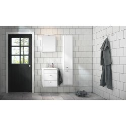 Gustavsberg Graphic m�bels�t med 2 skuffer 45cm - Hvid