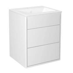 Gustavsberg Graphic m�bels�t med 2 skuffer 45cm - Hvid
