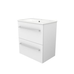 Sanibell Basicline kompakt mbelst 60 x 39 cm. Hvid hjglans med greb