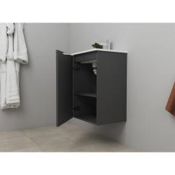 Sanibell Online usamlet mbelst 46x36cm mat antracit med 1 lge